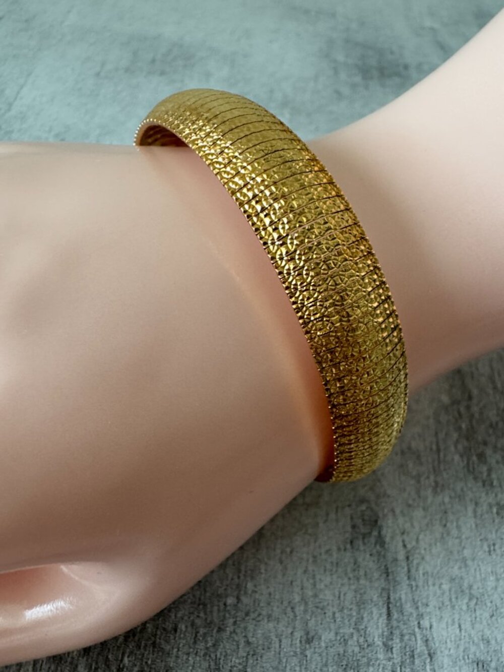 Mia Fiore Statement Dyadema Gold Plated Bronze Bracelet Italy